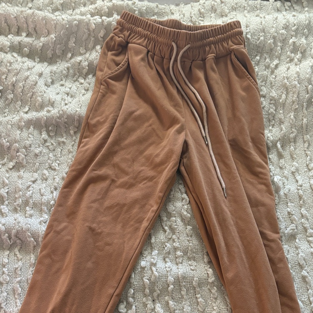 Casual Tan Jogger Pants